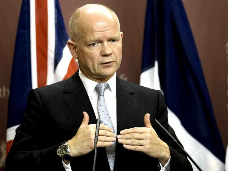 UK Foreign Secretary William Hague said the country will unlock funds for the rebel-held oil major AGOCO