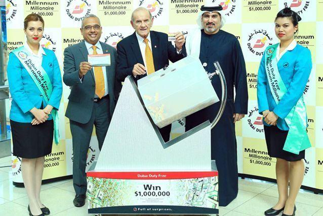 latest Millennium Millionaire and Finest Surprise draw was conducted by Dubai Duty Free officials headed by Colm McLoughlin, executive vice chairman and CEO, Ramesh Cidambi, chief operating officer, and Salah Tahlak, executive vice president, corporate services.