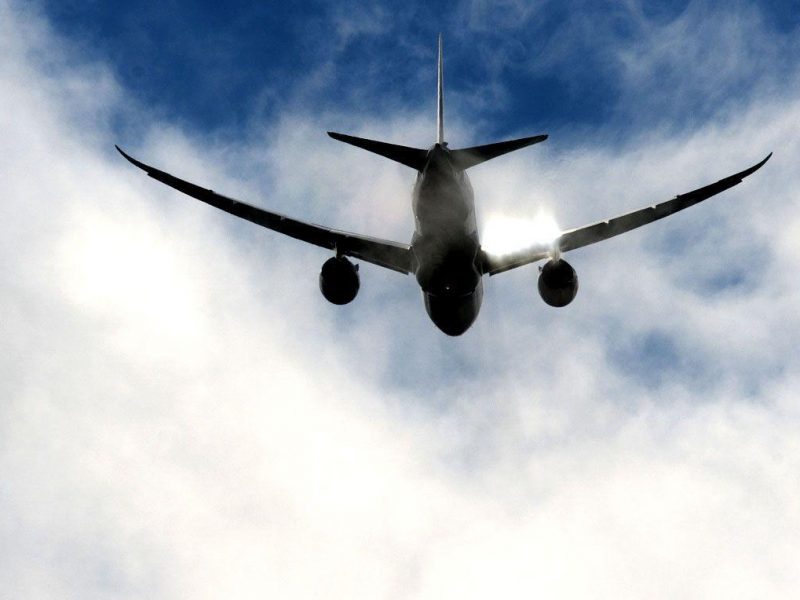 A Qatar Airways Boeing 787 Dreamliner takes part in a flying display. (AFP/Getty Images)