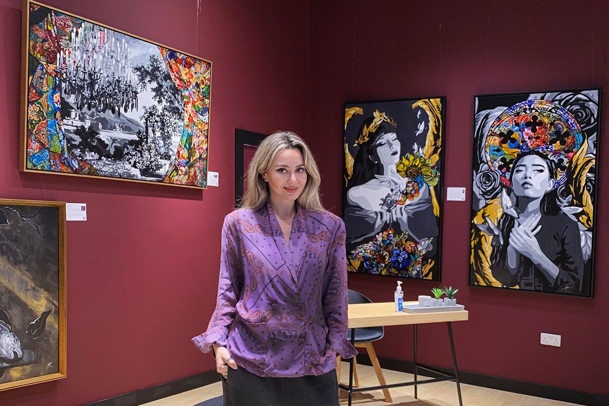 Lebanese artist Kristel Bechara, who won the UAE Resident Artist Award at the 2018 World Art Dubai