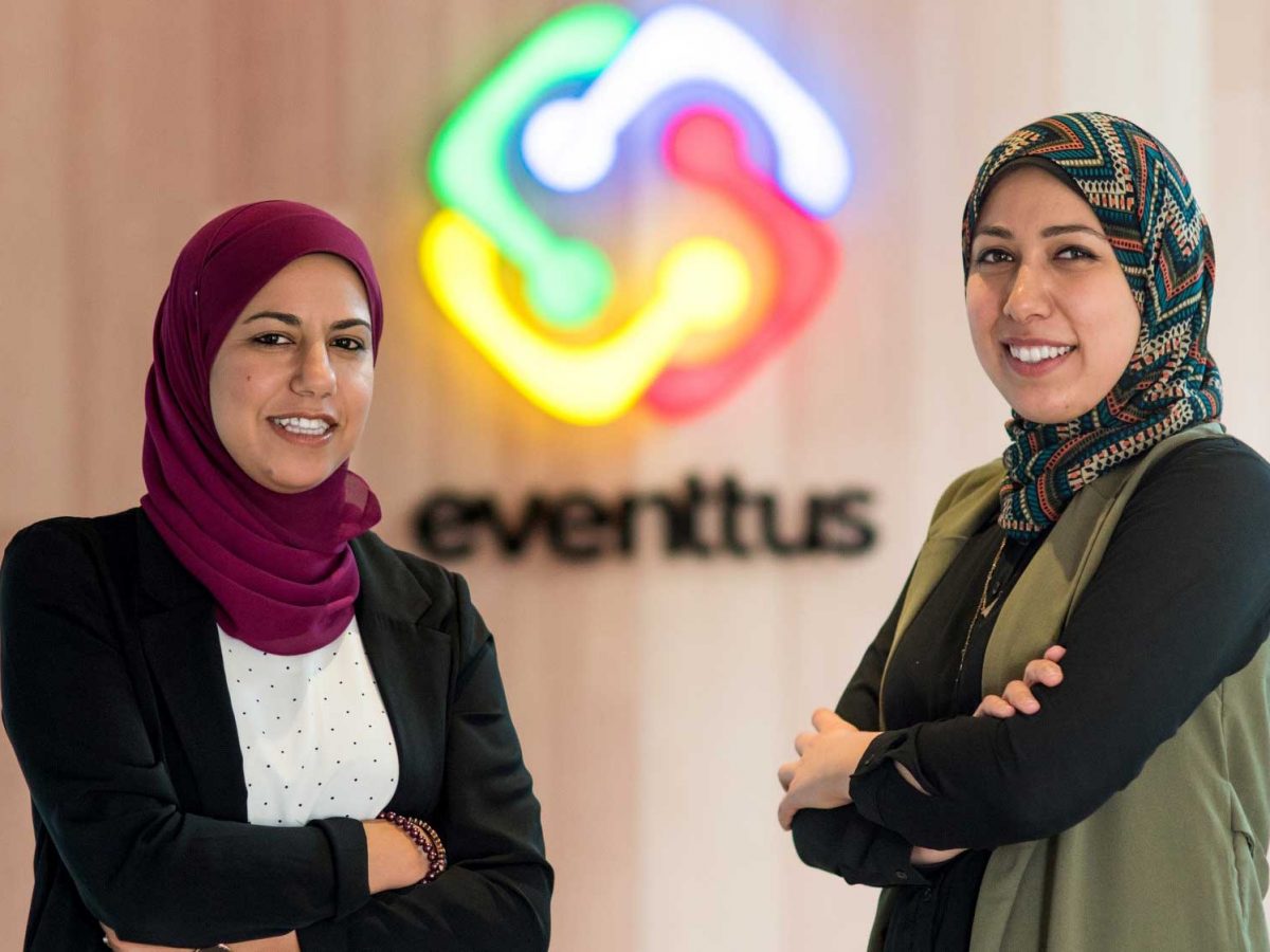 Mai Medhat and Nihal Fares, Eventtus founders.