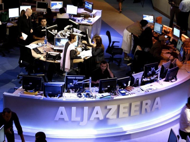 Al Jazeera news channel.