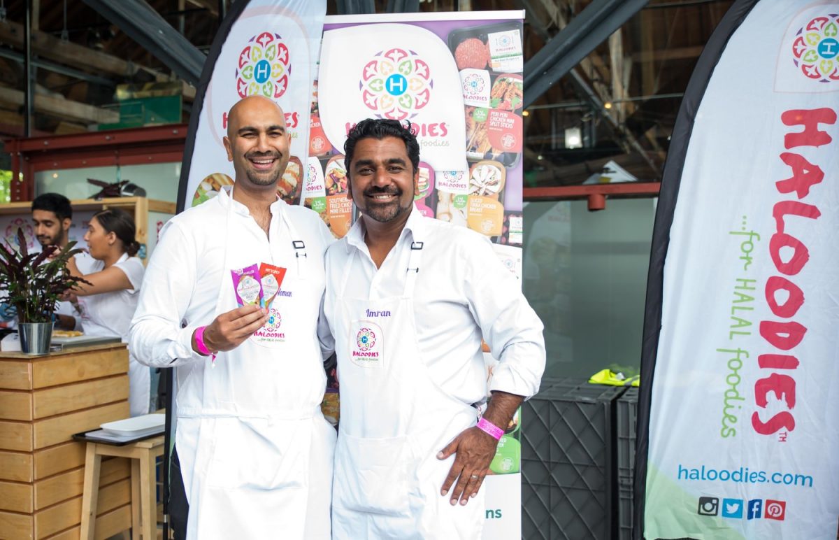 Noman Khawaja and Imran Kausar, co-founders of Haloodies, pictured at the London Halal Food Festival 2017.