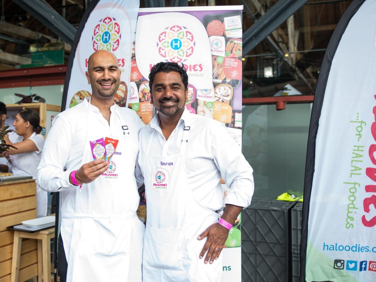 Noman Khawaja and Imran Kausar, co-founders of Haloodies, pictured at the London Halal Food Festival 2017.