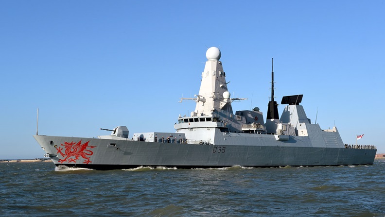 HMS Dragon, a destroyer on operations intercepted two boats carrying the haul of drugs during a 48-hour window.