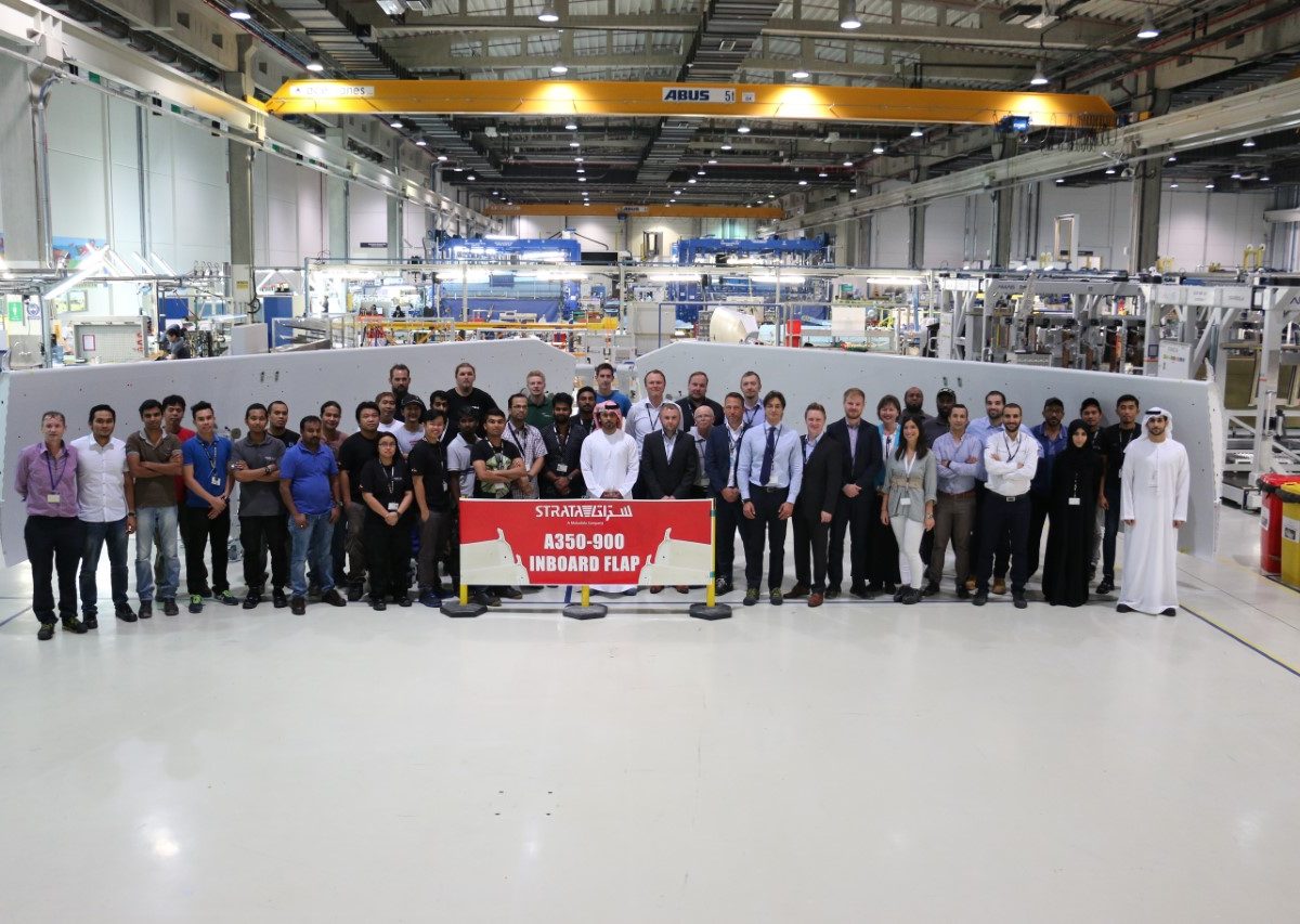 UAE's Strata delivers first set of A350 flaps to Airbus - Arabian ...