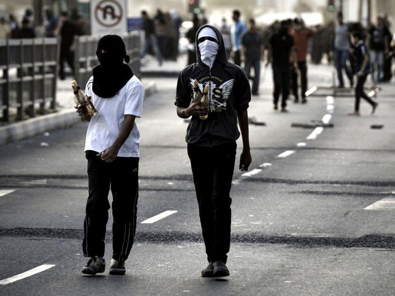 Bahraini Shiite Muslims protesters hold petrol bomb during clashes with riot police. (AFP/Getty Images - for illustrative purposes only)