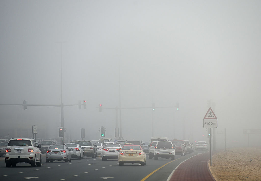 Preventive measures taken during times of fog include broadcasting warning messages on the national early notification system and traffic instructions on smart towers, as well as warning drivers about accidents.