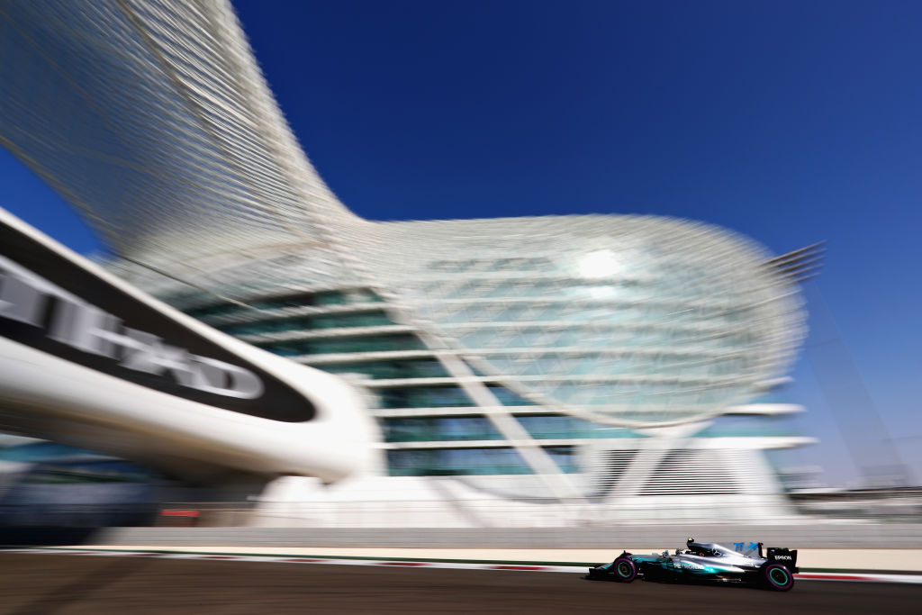 Valtteri Bottas on track during qualifying for the Abu Dhabi Formula One Grand Prix at Yas Marina Circuit. (Dan Istitene/Getty Images)