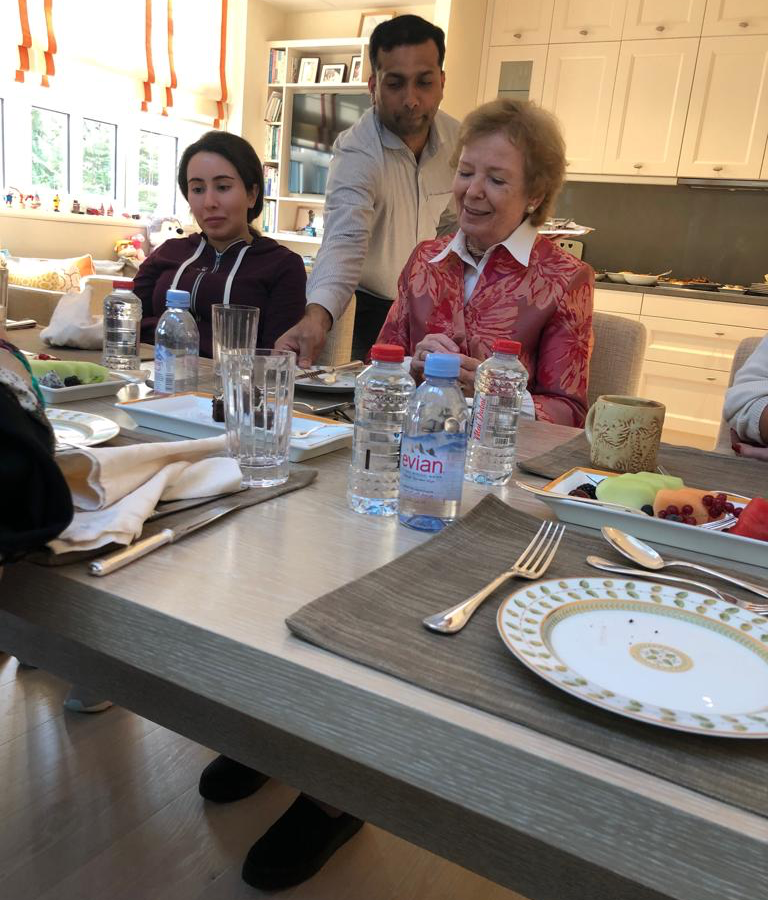 Mary Robinson, former United Nations High Commissioner for Human Rights and former President of Ireland, met with Her Highness Sheikha Latifa in Dubai.