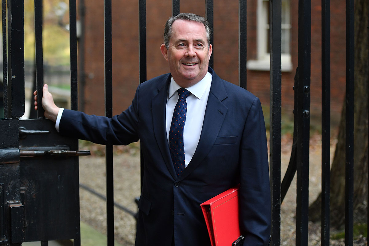 Britain's International Trade Secretary Liam Fox.