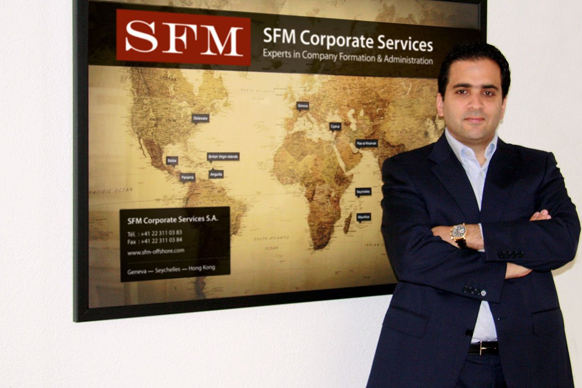 Reza Afshar, CEO of SFM Corporate Services Dubai.