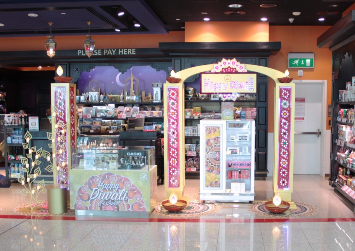 Themed retail areas for Diwali are in place throughout the retail operation, while Indian staff will dress in traditional attire.