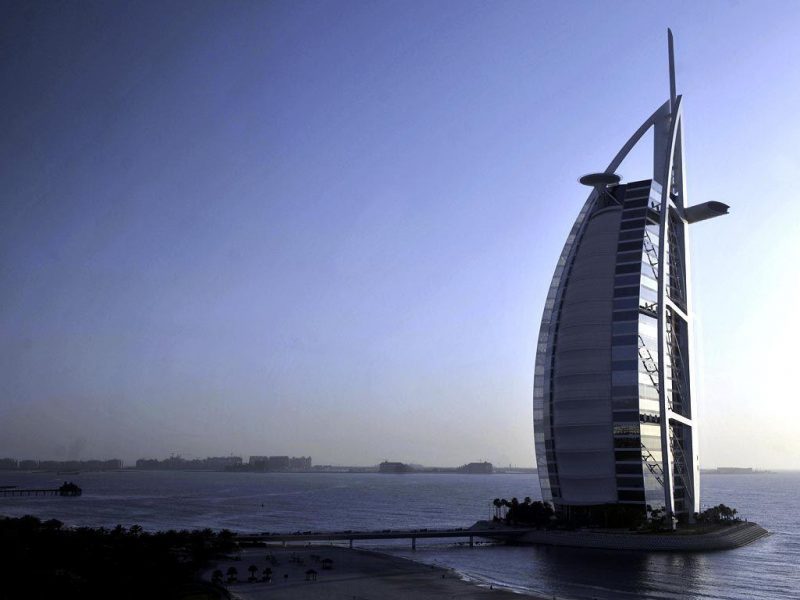 Dubais famous Burj al-Arab hotel