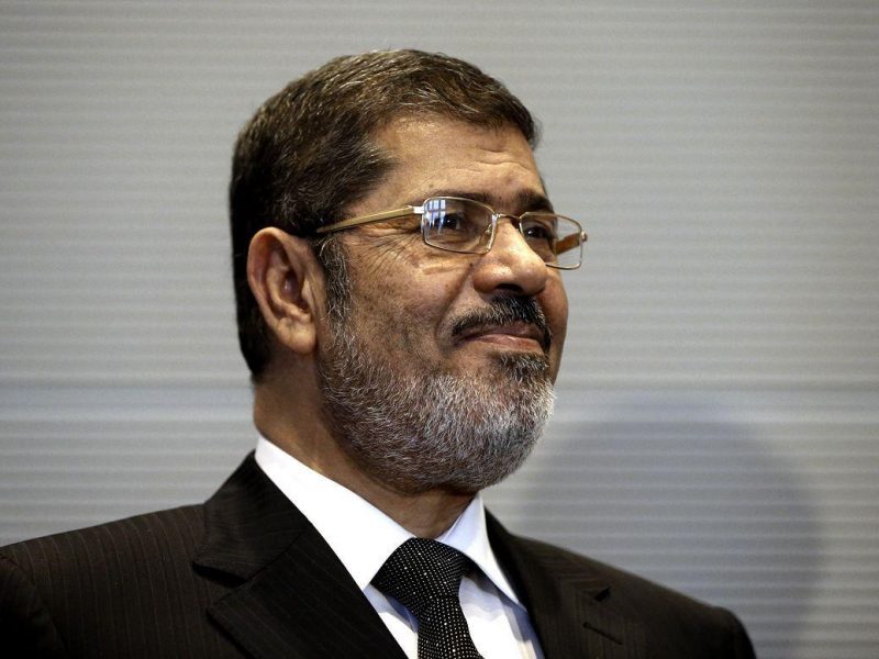 Ousted Egyptian president Mohamed Mursi.