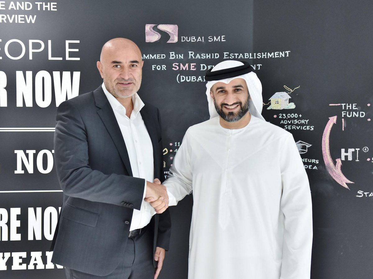 Ronaldo Mouchawar, CEO, Souq.com and Abdul Baset Al Janahi, CEO, Dubai SME join hands to launch a new initiative for SMEs.