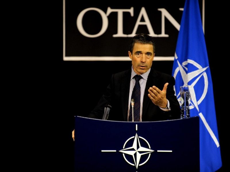 NATO secretary general Anders Fogh Rasmussen. The agency confirmed its weapons had killed civilians in Triploi