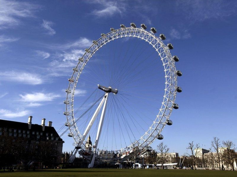 The $68m wheel was intended to be taller than the London Eye (shown)