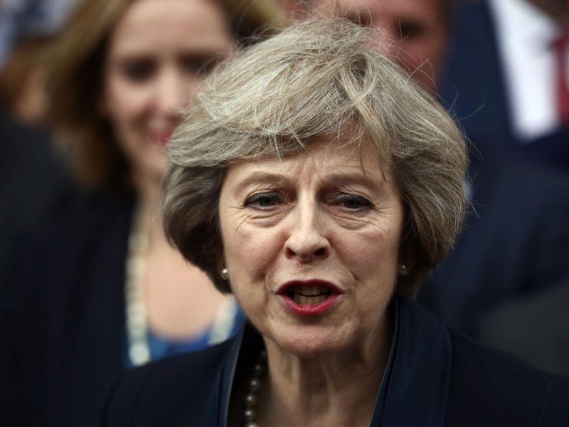 British Prime Minister Theresa May. (Getty Images)