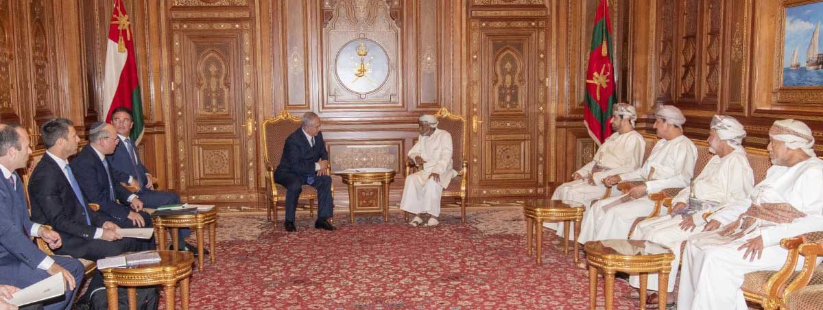 Israeli Prime Minister Benjamin Netanyahu met with Oman's Sultan Qaboos.