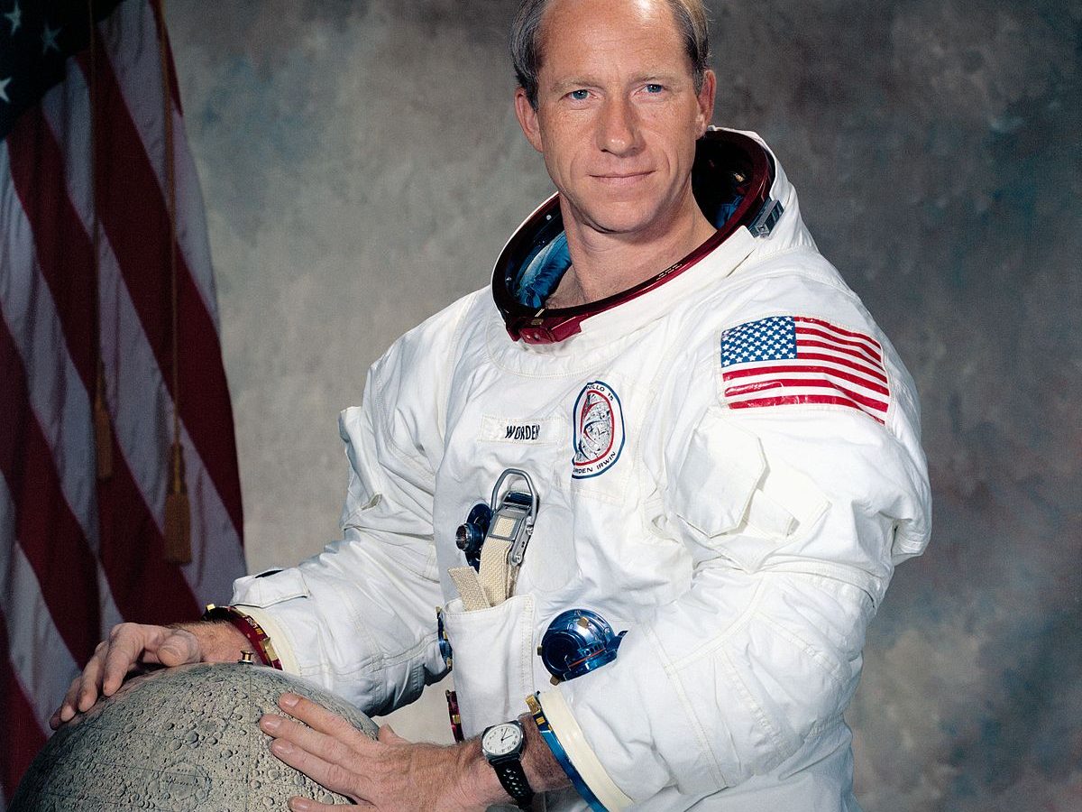 Colonel Al Wordon pictured during his Apollo 15 experience.