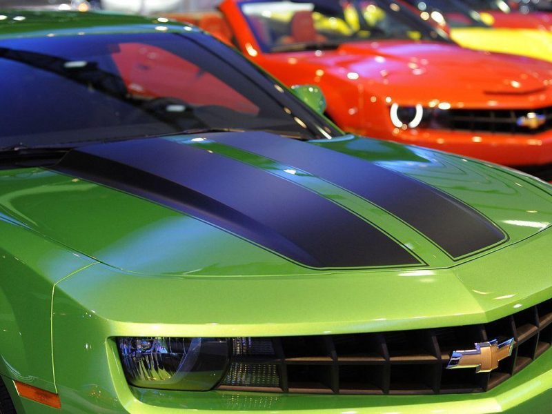 The Chevrolet Camaro during the 2011 New York International Auto Show at the Jacob Javits Convention Center in New York April 21,2011. (AFP/Getty Images)