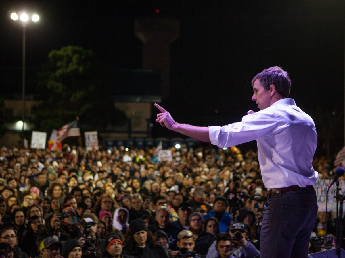 Former candidate for US Senate Beto O'Rourke speaks to thousands of people gathered to protest a US Mexico border wall being pushed by President Donald Trump February 11 2019 in El Paso Texas 
Photo by Christ Chavez/Getty Images