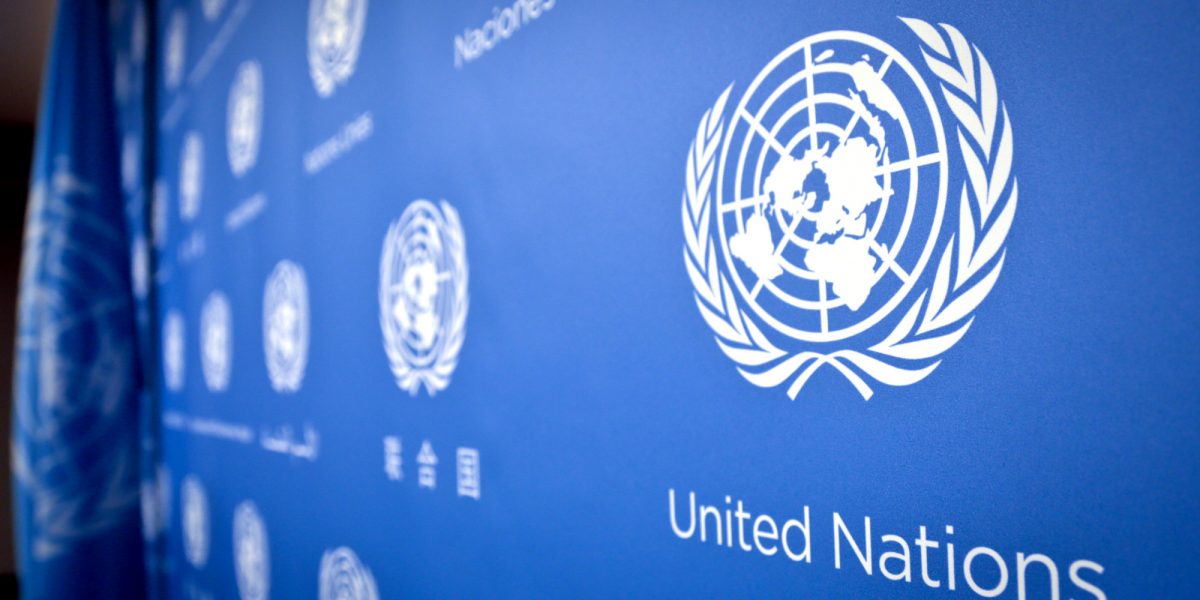 UN logo pattern a press conference background at the United Nations headquarters Tuesday Sept 3 2013   AP PhotoBebeto Matthews