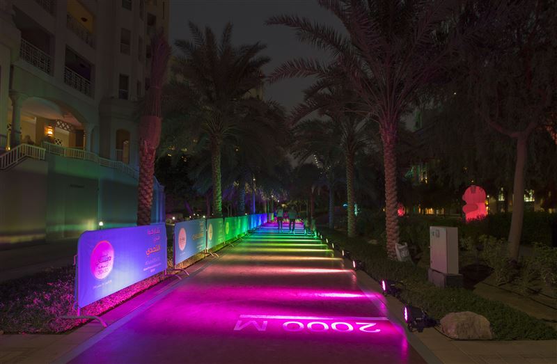 The park’s star attraction is a 3.2km Glow Run that lights up the entire length of its perimeter jogging track.