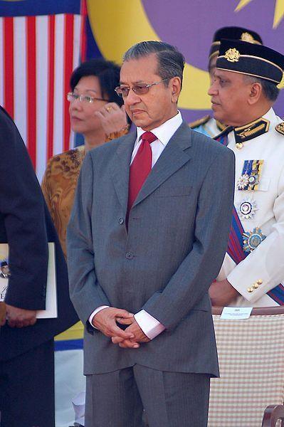 Former Malaysian prime minister Mahathir Mohamad