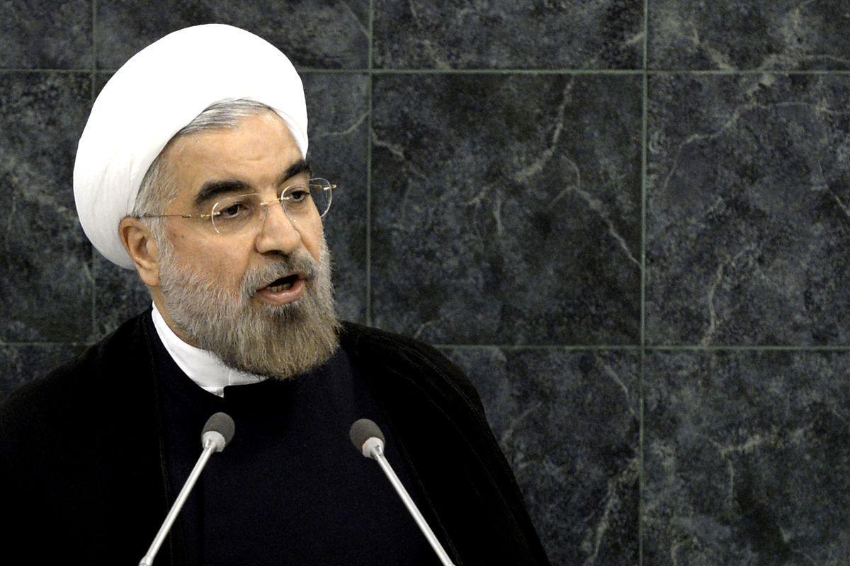 Iranian President Hassan Rouhani, addressing the UN General Assembly, said he would refuse talks so long as the United States maintains its economic pressure.