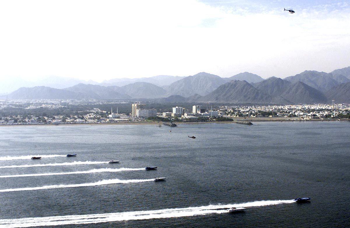 The coastline of Fujairah. The emirate has seen a fraction of the development that took place in its richer neighbours Dubai and Abu Dhabi