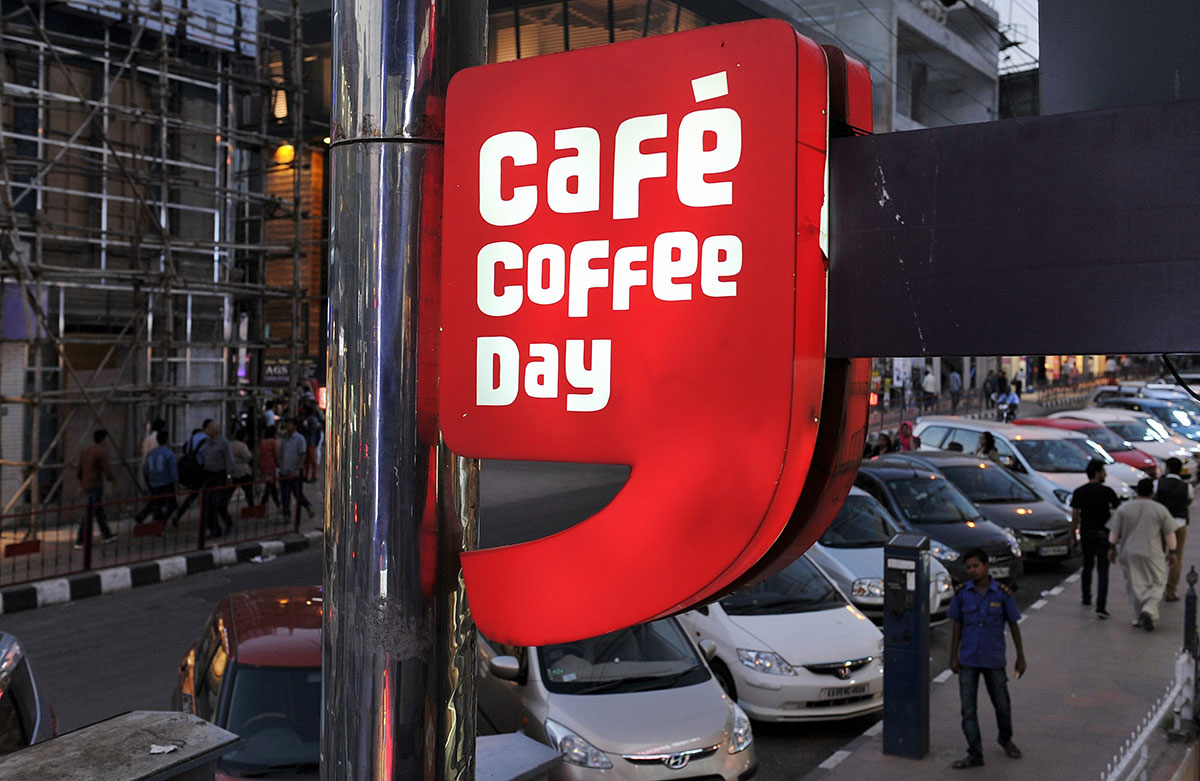 Indian coffee retail chain Cafe Coffee Day outlet in Bangalore