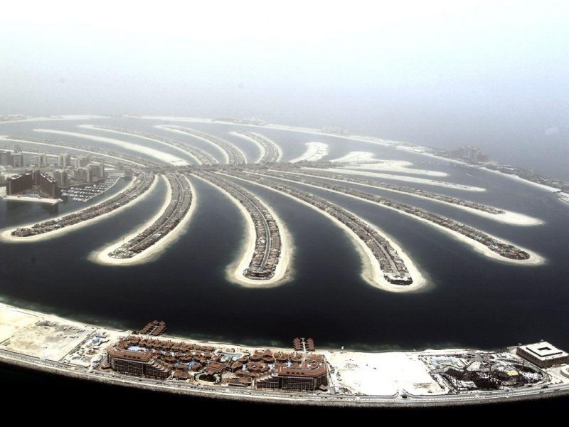 A view of Palm Island, Jumeirah, in the Gulf emirate of Dubai on May 27, 2012. (AFP/Getty Images)