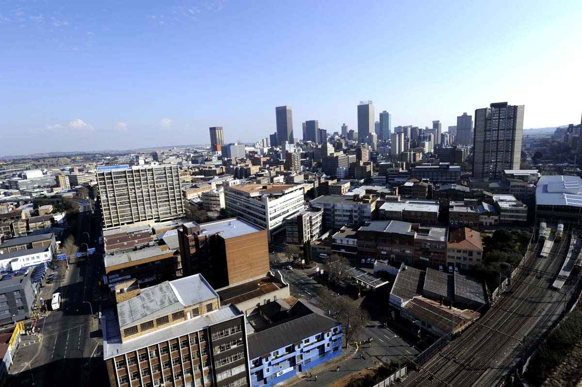 The skyline of Johannesburg. (Monirul Bhuiyan/AFP/Getty Images)