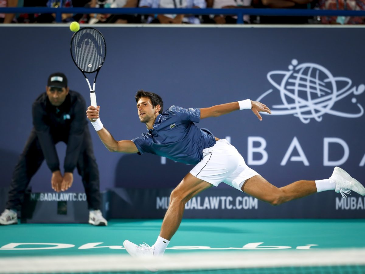 Novok Djokovic won last year's event in Abu Dhabi.