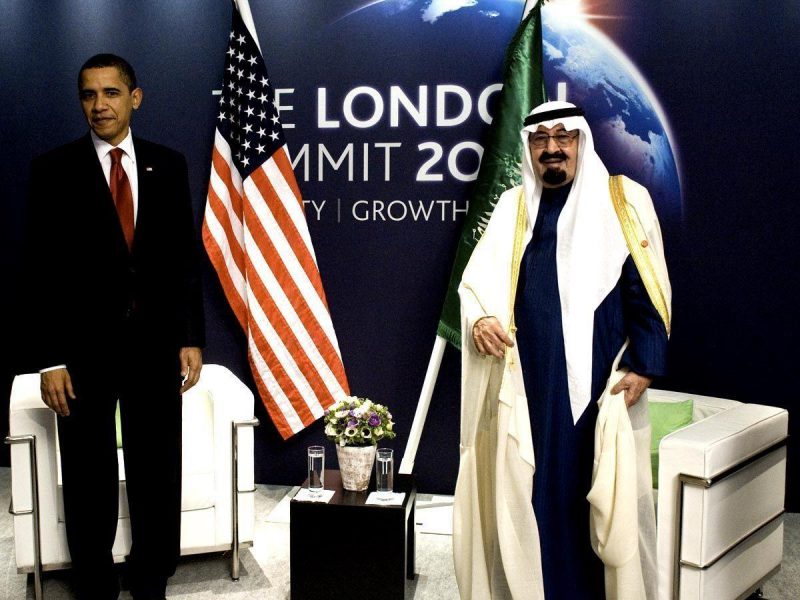 Saudi King Abdullah and US President Barack Obama