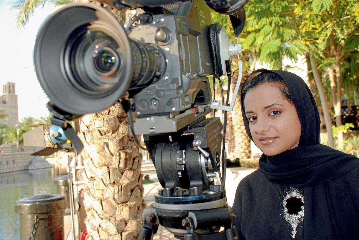 Nayla Al Khaja, the Emirati female filmmaker and producer.