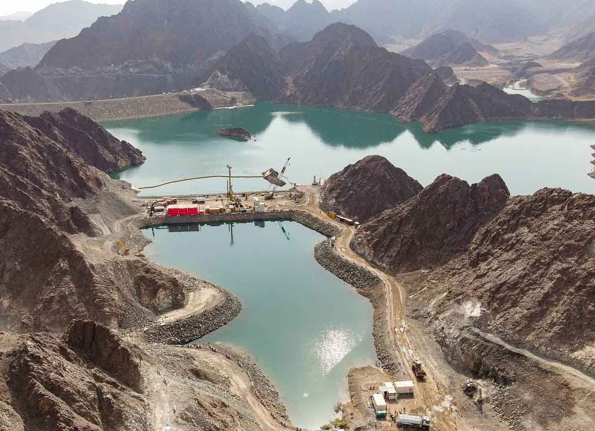 The hydroelectric power station will use water in the Hatta Dam and an upper reservoir that is being built in the mountain