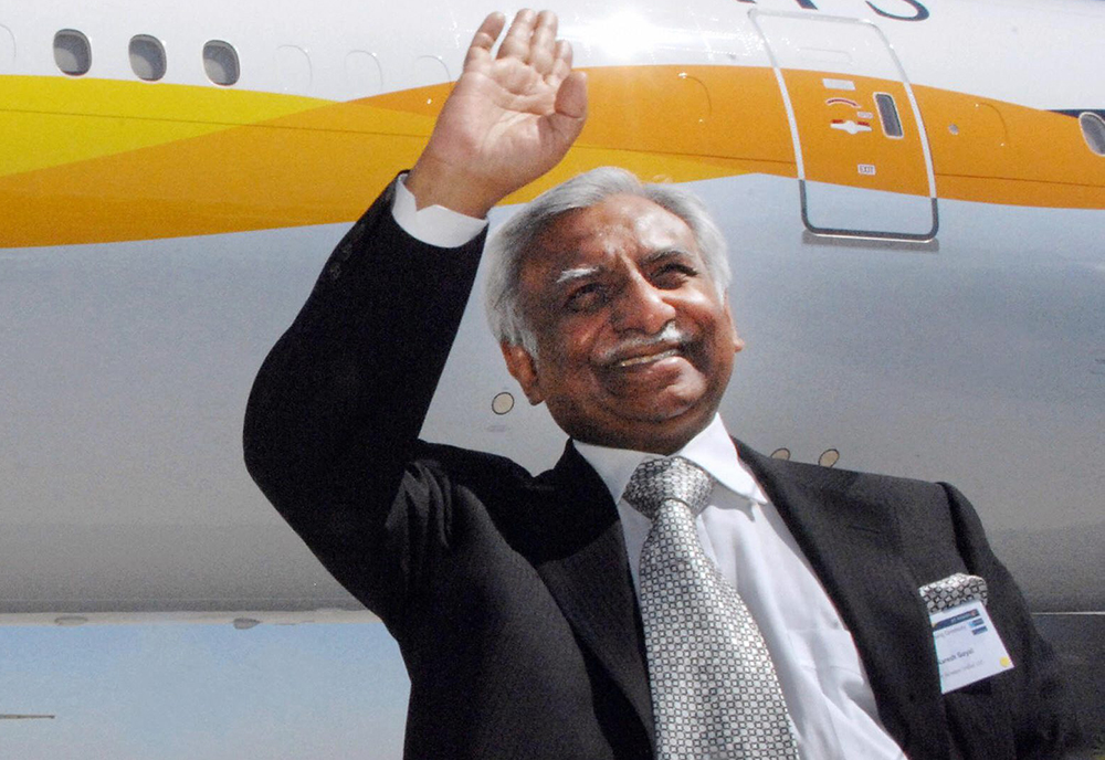 Naresh Goyal, founder of the beleaguered Indian carrier Jet Airways.