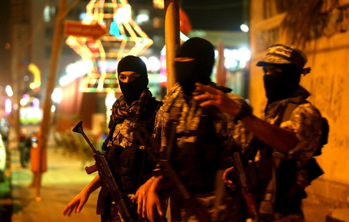 Members of Ezzedine al-Qassam brigades, the armed wing of Hamas. (Gettty Images)