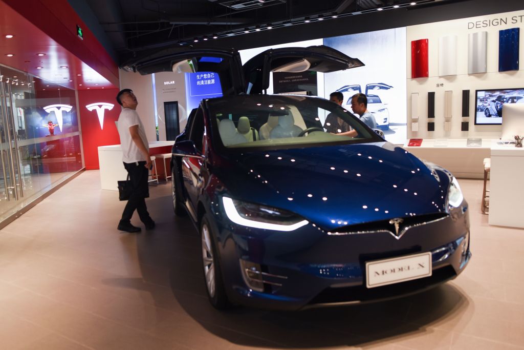 Tesla is facing competition from automakers such as Mercedes, BMW and Audi as they embark on strengthening their electric vehicle offerings. Image: Getty Images