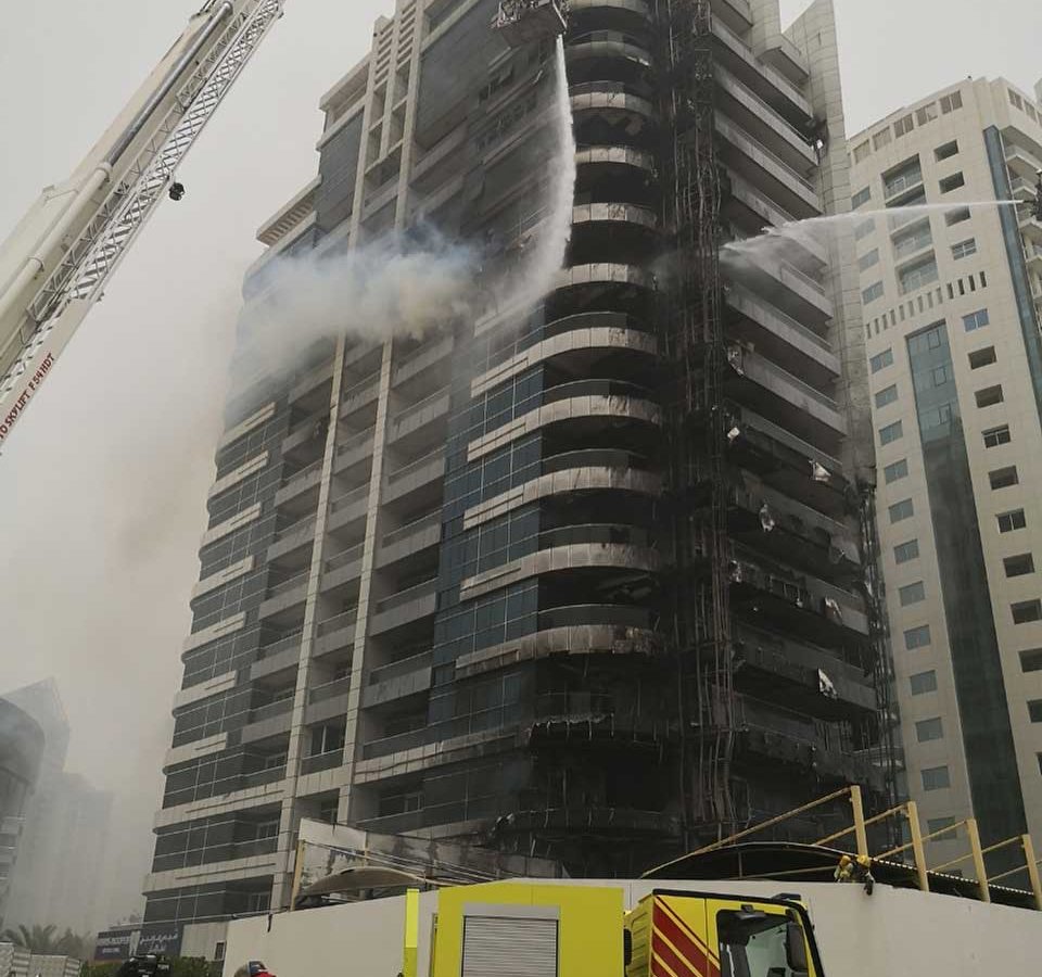 The Dubai Marina fire started on the first floor apartment before spreading to other floors and apartments.