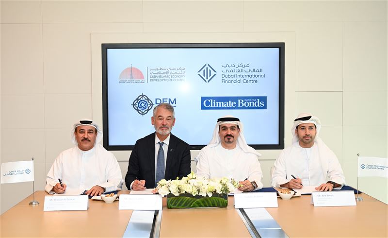 Dubai Islamic Economy Development Centre announces agreement with the Dubai International Financial Centre, the Dubai Financial Market and Climate Bonds Initiative.