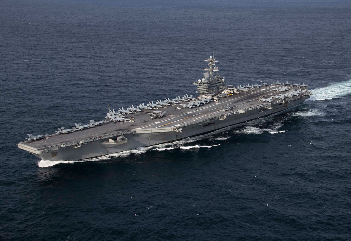 The USS Abraham Lincoln was ordered to the Gulf in May amidst escalating tensions between the US and Iran.