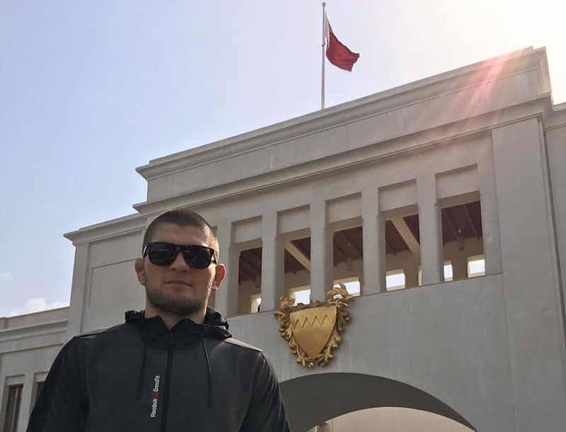 Former UFC Lightweight Champion Khabib Nurmagomedov in Bahrain