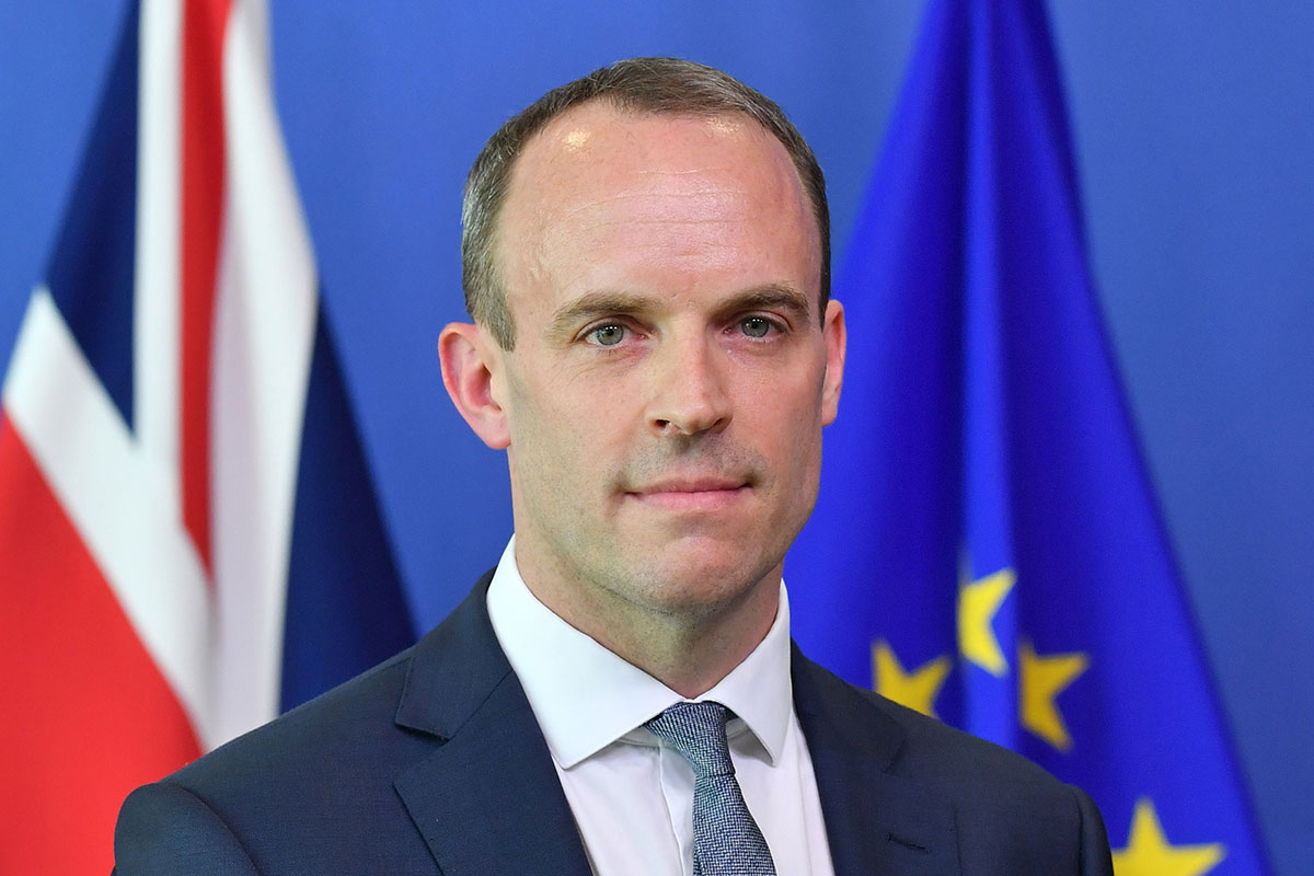 Britain's Secretary of State for Exiting the European Union (Brexit Minister) Dominic Raab is pictured during a joint press conference with EU's chief Brexit negotiator at the European Commission in Brussels on July 19, 2018.