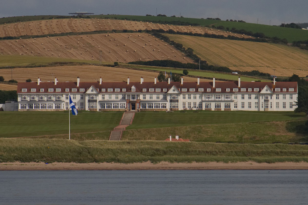 The crew of a C-17 transport plane stayed at the Trump Turnberry in Scotland during a layover between Kuwait and Alaska.