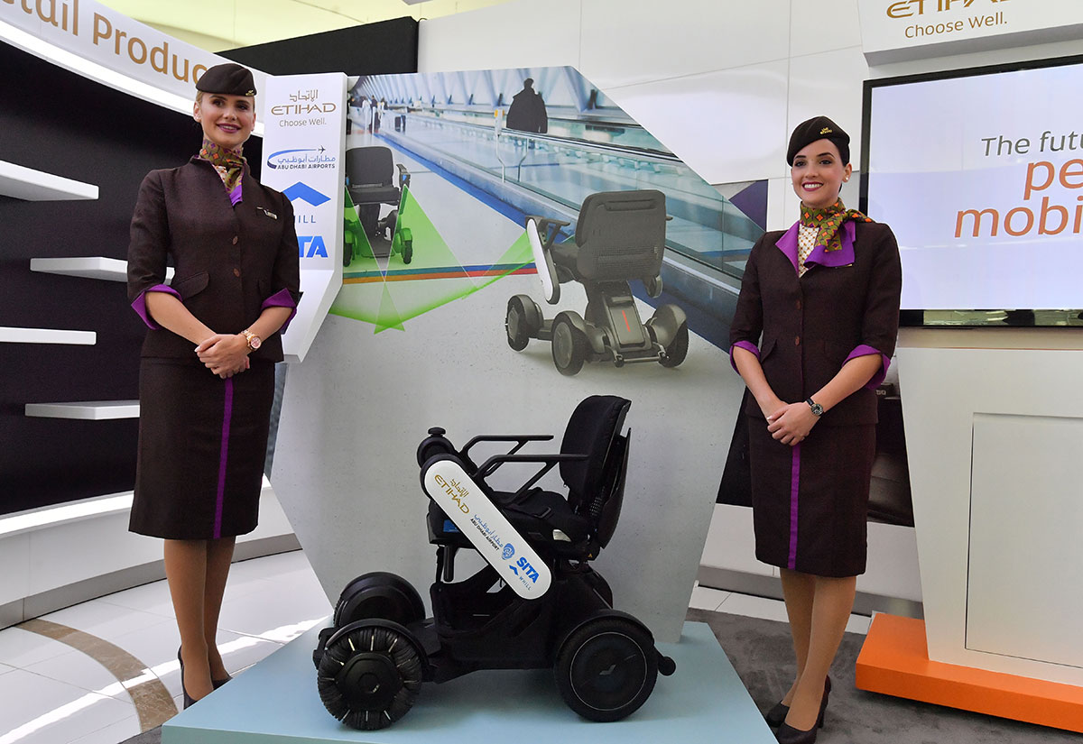 The trial comes ahead of the introduction of the autonomous wheelchairs at the new Midfield Terminal.