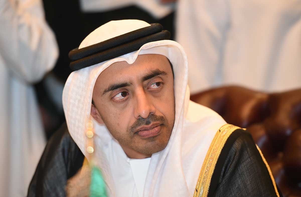 Sheikh Abdullah bin Zayed Al Nahyan, Minister of Foreign Affairs and International Cooperation.